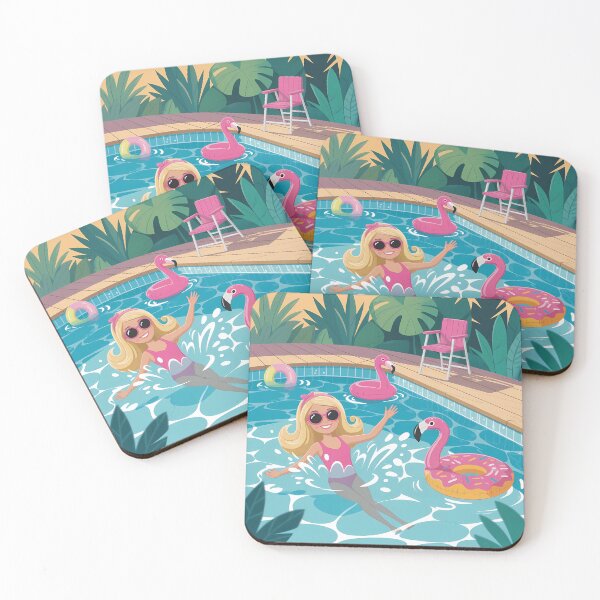 Item preview, Barbie Tropical Vibes Only -flamingo paradise designed and sold by PrintopiaHaven.