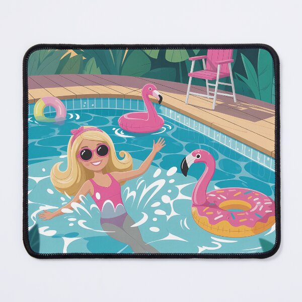 Item preview, Barbie Tropical Vibes Only -flamingo paradise designed and sold by PrintopiaHaven.