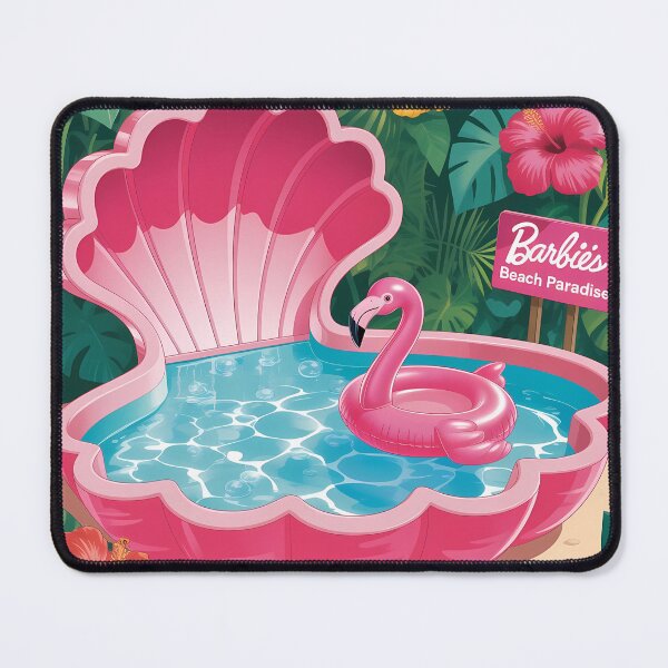 Item preview, Barbie pool summer begins designed and sold by PrintopiaHaven.