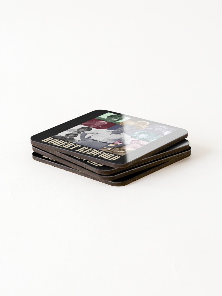 Thumbnail 4 of 5, Coasters (Set of 4), Robert Redford Memorial Rip designed and sold by RosateeSto.