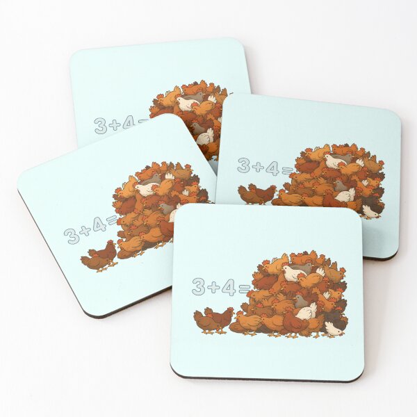 Item preview, Chicken Math Pile of Chickens designed and sold by AnotherFemaleHuman.