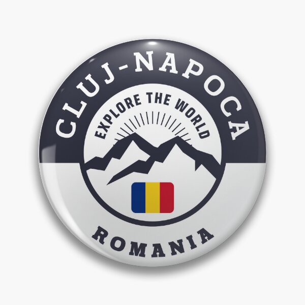 Item preview, Cluj-Napoca Romania Black and White Crest designed and sold by World Designs.
