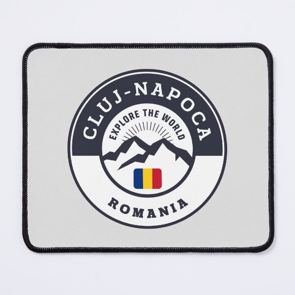 Item preview, Cluj-Napoca Romania Black and White Crest designed and sold by World Designs.