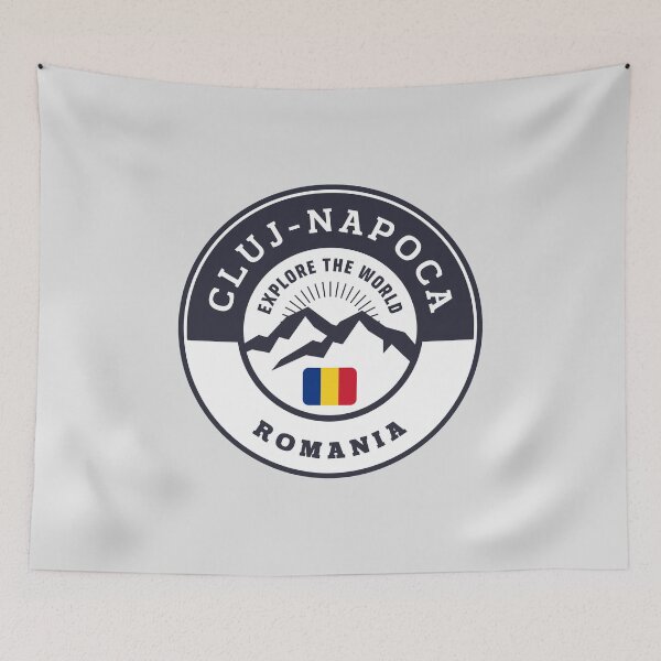Item preview, Cluj-Napoca Romania Black and White Crest designed and sold by World Designs.