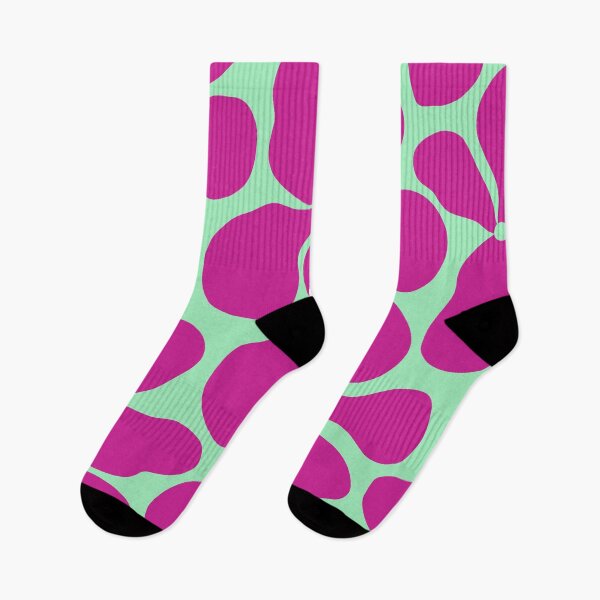 Item preview, Retro Matisse-Inspired Daisies – Pink on Pastel Green designed and sold by EmeraldeaArt.