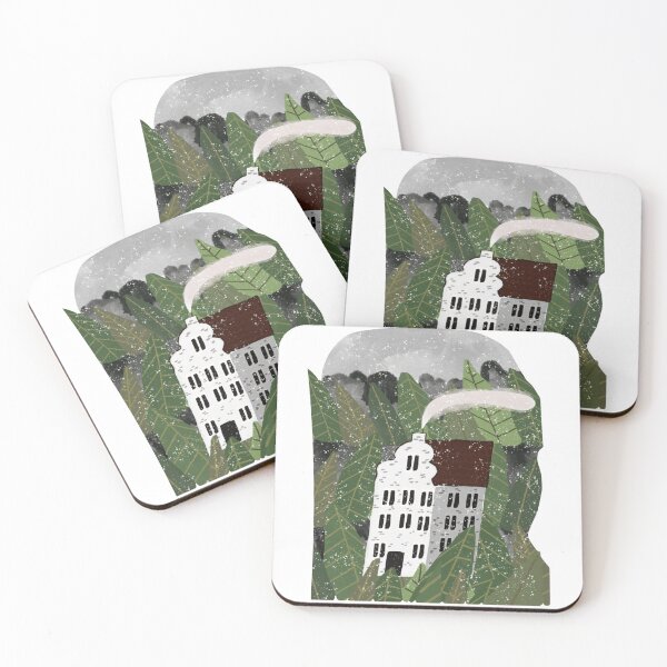 Item preview, White Season – Cozy Cabin in the Snow designed and sold by Naphat Goods.