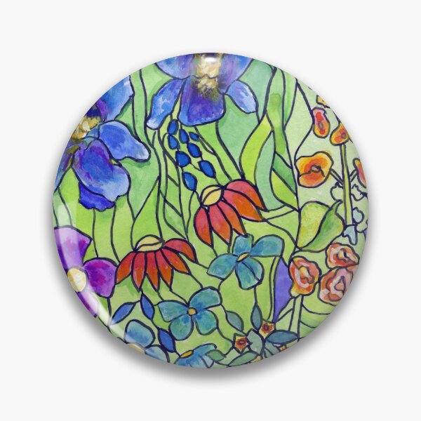 Item preview, Stained Glass Iris designed and sold by Catherine Holcombe.