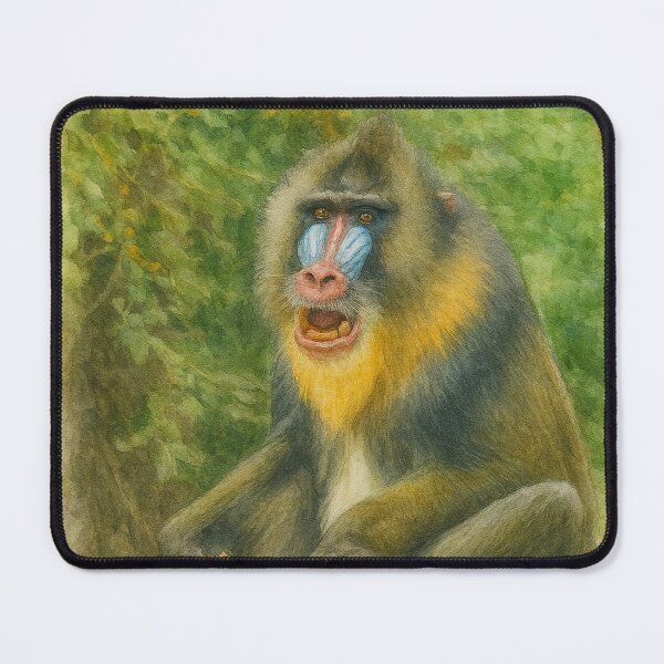 Item preview, Majestic Mandrill in the Jungle designed and sold by Miradas del Mundo.
