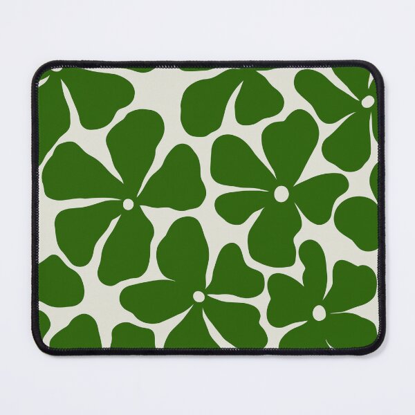 Item preview, Retro Matisse-Inspired Daisies – Dark Green  designed and sold by EmeraldeaArt.