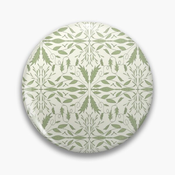 Item preview,  Seamless Pattern with Floral and Leafy Elements in Green Tones designed and sold by sonyadeyneka.