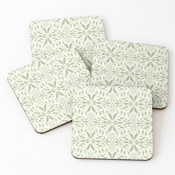 Item preview,  Seamless Pattern with Floral and Leafy Elements in Green Tones designed and sold by sonyadeyneka.