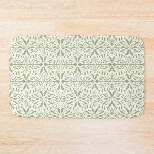 Item preview,  Seamless Pattern with Floral and Leafy Elements in Green Tones designed and sold by sonyadeyneka.