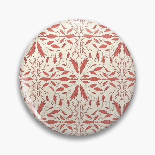 Item preview, Seamless Pattern with Floral and Leafy Elements in Red Tones designed and sold by sonyadeyneka.