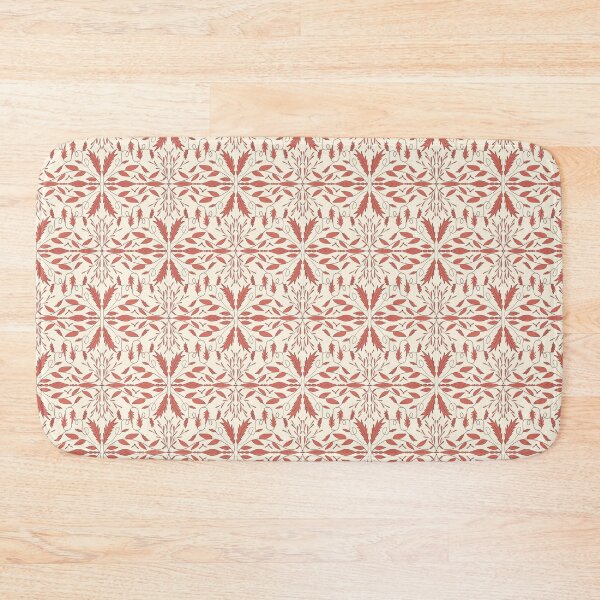 Item preview, Seamless Pattern with Floral and Leafy Elements in Red Tones designed and sold by sonyadeyneka.