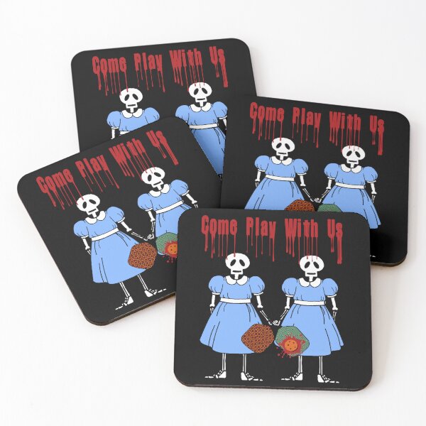Item preview, Come Play with Us, Pickleball Twins, Halloween Horror Pickleball designed and sold by GreenCarbon2112.