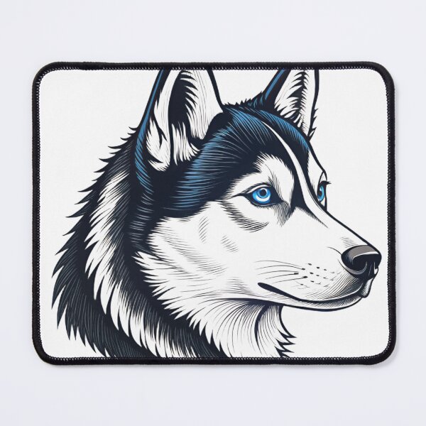 Item preview, Husky Head Illustration designed and sold by Broxui.