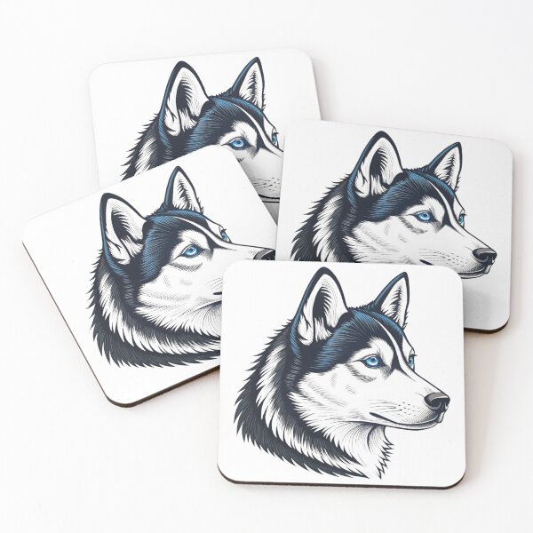 Item preview, Husky Head Illustration designed and sold by Broxui.