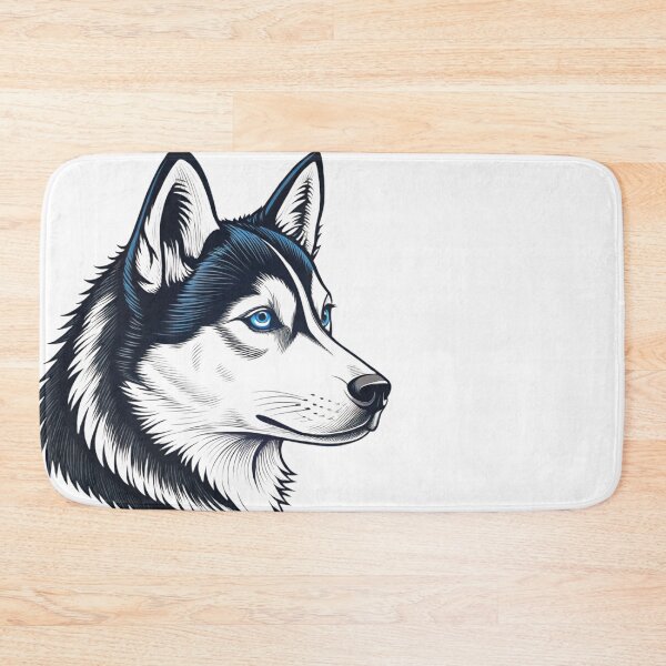 Item preview, Husky Head Illustration designed and sold by Broxui.