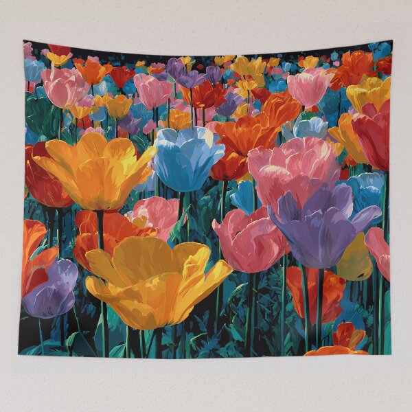 Item preview, Pink Tulips Botanical Painting Illustration designed and sold by AutoPopStudio.