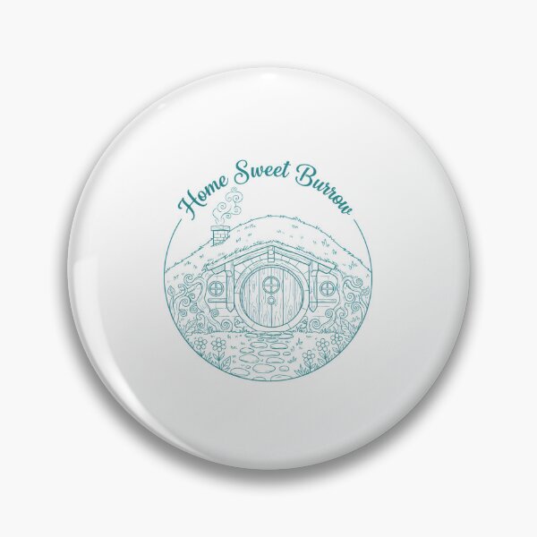 Item preview, Home Sweet Burrow – Cozy Hill Cottage Round-Door Illustration - Fantasy designed and sold by Fenay Designs.