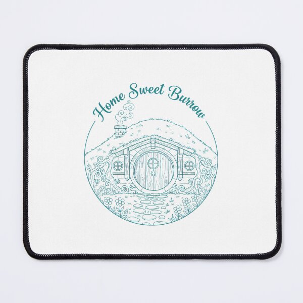 Item preview, Home Sweet Burrow – Cozy Hill Cottage Round-Door Illustration - Fantasy designed and sold by Fenay Designs.