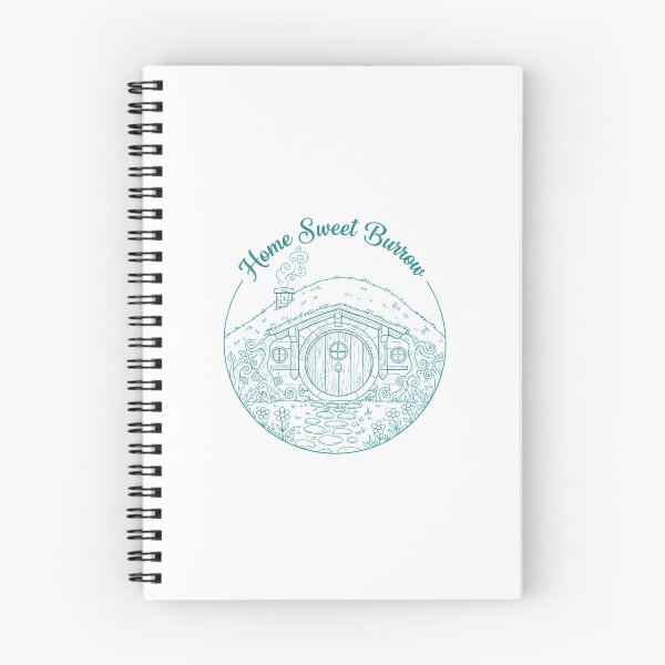 Item preview, Home Sweet Burrow – Cozy Hill Cottage Round-Door Illustration - Fantasy designed and sold by Fenay Designs.