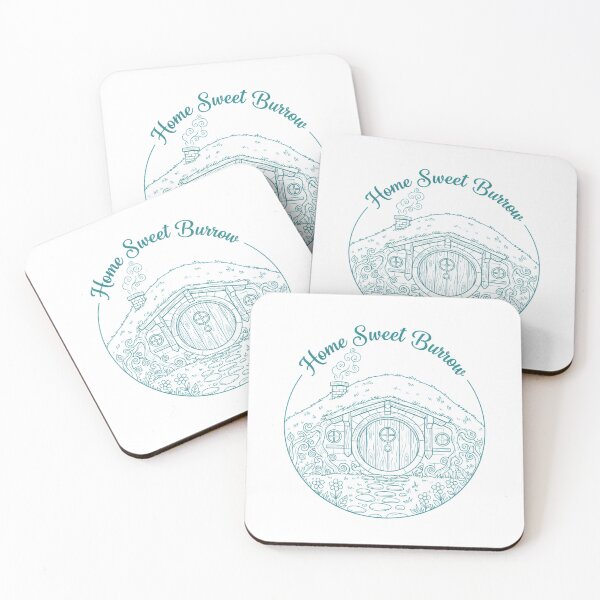 Item preview, Home Sweet Burrow – Cozy Hill Cottage Round-Door Illustration - Fantasy designed and sold by Fenay Designs.