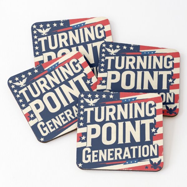 Item preview, Turning Point Generation Retro Americana Poster | Vintage Patriotic Typography T-Shirt designed and sold by Ctrlr.