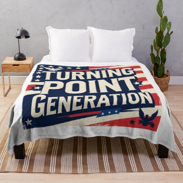 Item preview, Turning Point Generation Retro Americana Poster | Vintage Patriotic Typography T-Shirt designed and sold by Ctrlr.