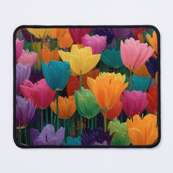 Item preview, Bold Tulips Painting Bright Flower Artwork designed and sold by AutoPopStudio.