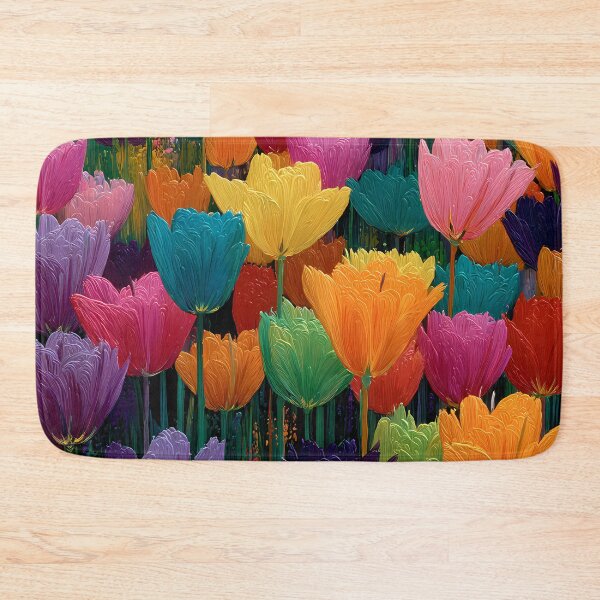 Item preview, Bold Tulips Painting Bright Flower Artwork designed and sold by AutoPopStudio.