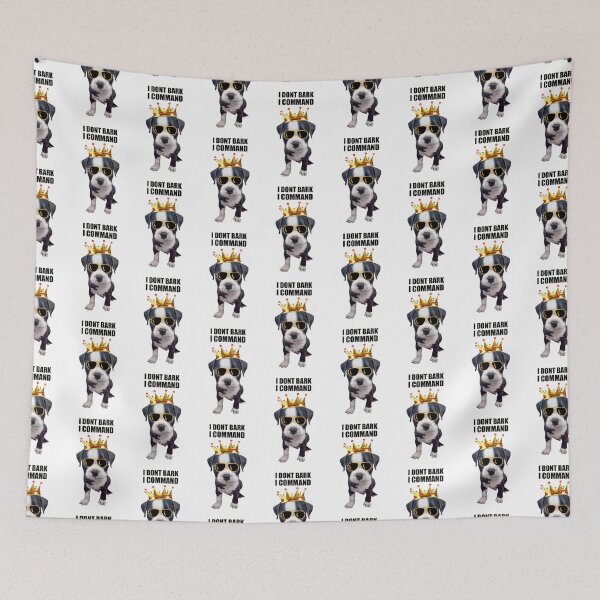 Item preview, Cool baby dog with funny phrase at top designed and sold by DFLC Prints.