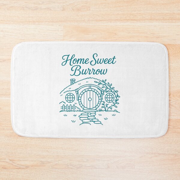 Item preview, Home Sweet Burrow – Cozy Earth-House Round Door Cottagecore Line Art - Fantasy designed and sold by Fenay Designs.