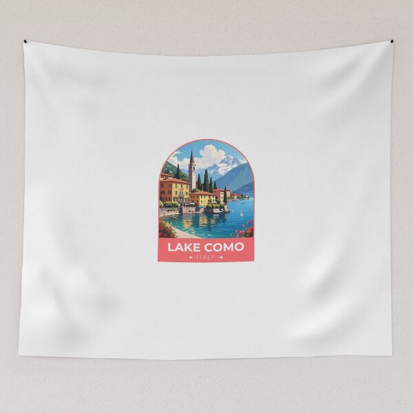 Item preview, Pegatina del lago de Como, Italia designed and sold by TulipaGraphics.