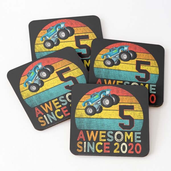 Item preview, 5th Birthday Monster Truck Lover 5 Years Old Vintage Retro  designed and sold by PHANMINHVAN.