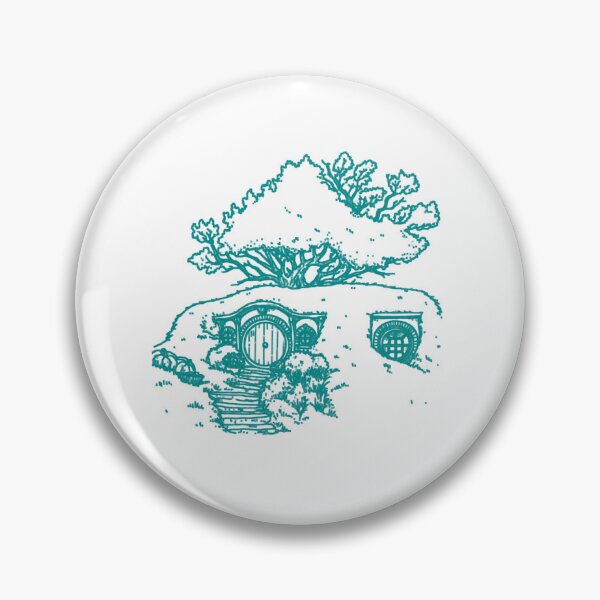Item preview, Cozy Hill Burrow Cottage – Whimsical Fantasy Round-Door Illustration - Fantasy designed and sold by Fenay Designs.