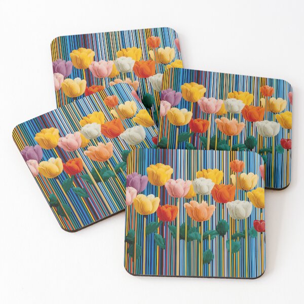 Item preview, Impressionist Tulips Painting Garden Artwork designed and sold by AutoPopStudio.