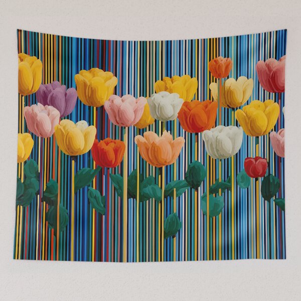 Item preview, Impressionist Tulips Painting Garden Artwork designed and sold by AutoPopStudio.