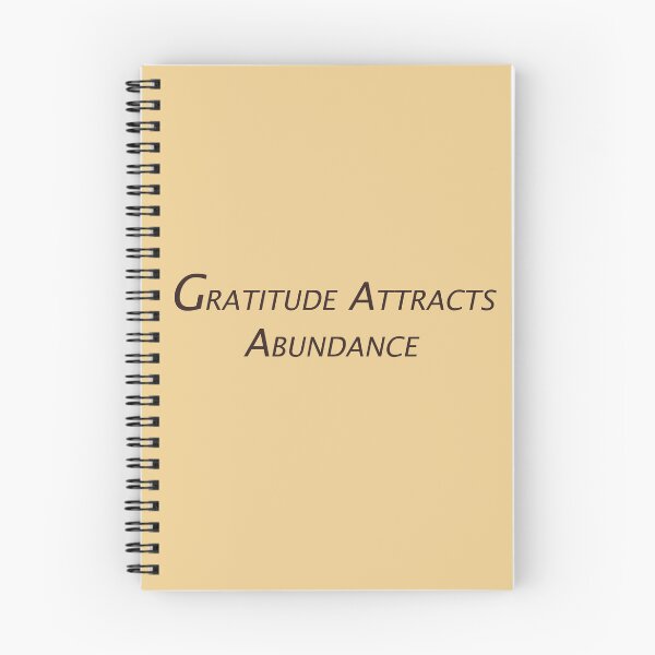 Item preview, Gratitude Attracts Abundance – Positive Mindset Quote Design designed and sold by ArtNestVerse.