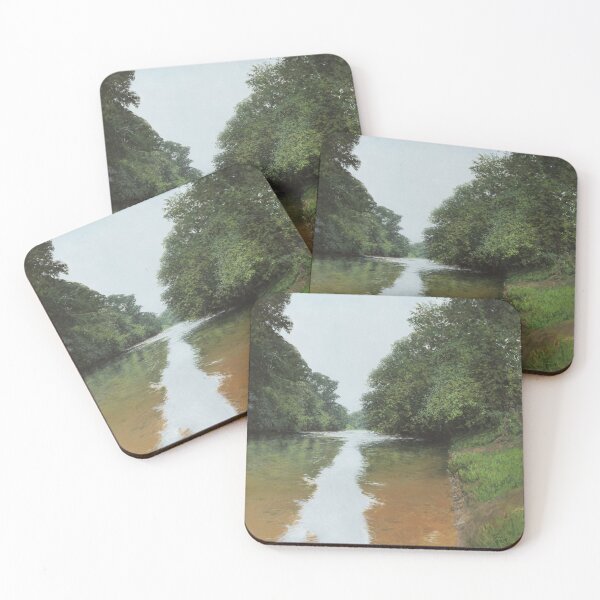 Item preview, River landscape with treea designed and sold by mariusroos-art.
