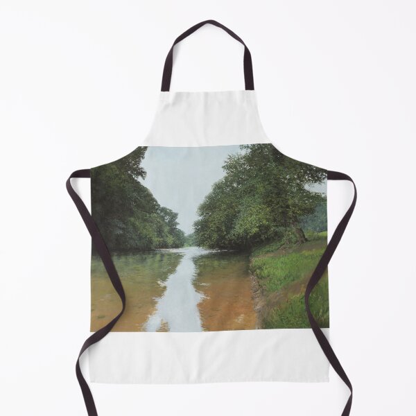 Item preview, River landscape with treea designed and sold by mariusroos-art.