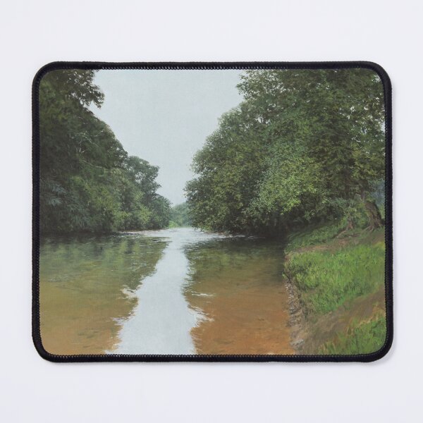 Item preview, River landscape with treea designed and sold by mariusroos-art.