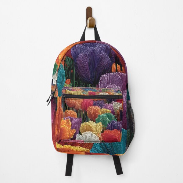 Item preview, Decorative Tulips Flower Painting Print designed and sold by AutoPopStudio.