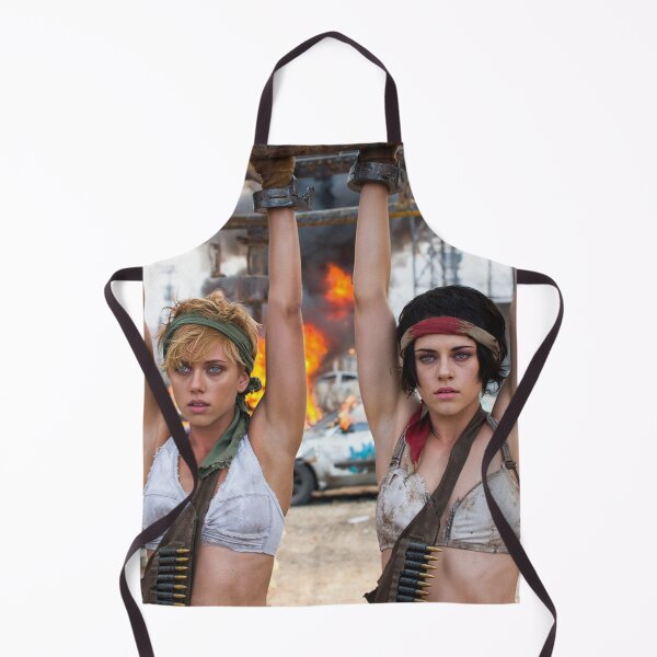 Item preview, Two captive fantasy post apocalyptic warrior women illustration designed and sold by Vintage Designs +.