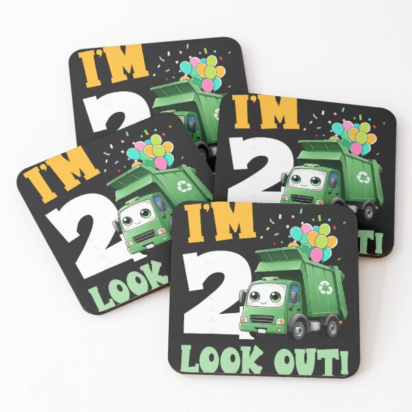 Item preview, 2nd Birthday I'm 2 Look Out Garbage Truck Bday Boys Kids designed and sold by PHANMINHVAN.