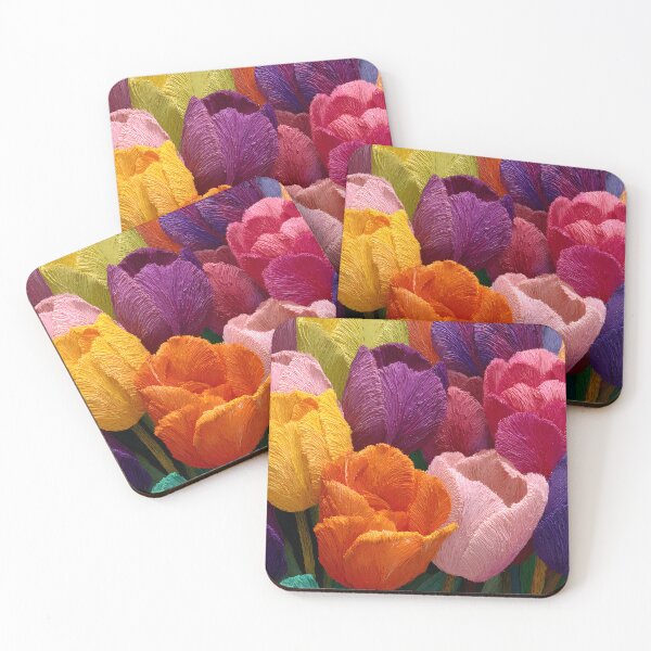 Item preview, Spring Tulips Painting Colorful Nature Art designed and sold by AutoPopStudio.