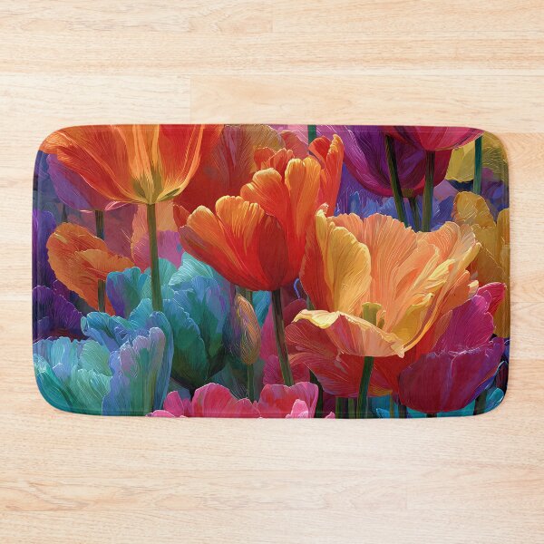 Item preview, Abstract Tulips Painting Modern Floral Design designed and sold by AutoPopStudio.