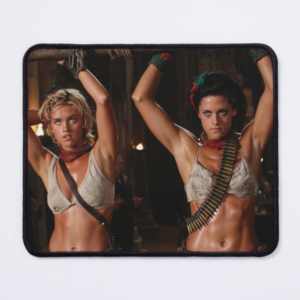 Item preview, Two captive fantasy post apocalyptic warrior women illustration designed and sold by Vintage Designs +.