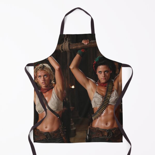 Item preview, Two captive fantasy post apocalyptic warrior women illustration designed and sold by Vintage Designs +.