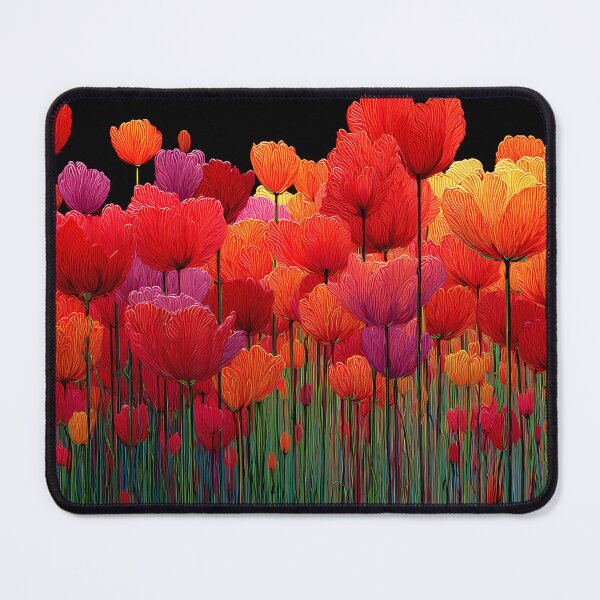 Item preview, Beautiful Tulips Artwork Botanical Wall Print designed and sold by AutoPopStudio.